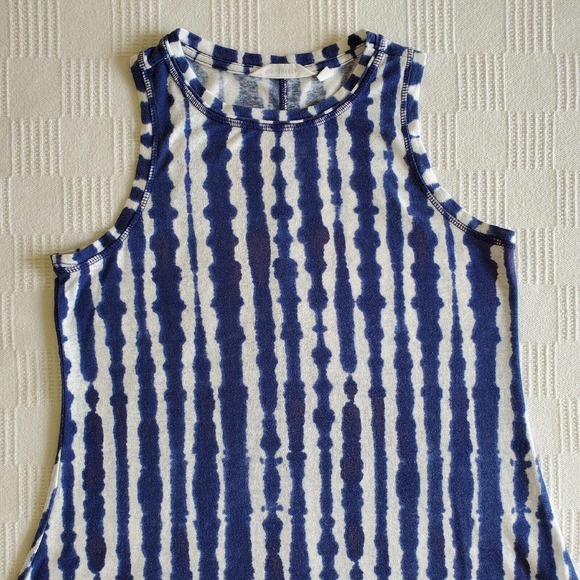 ATHLETA | Breezy Tank Top | White and Blue Tie Dye | Small - Picture 2 of 15